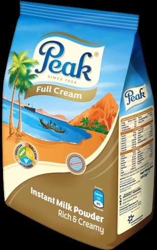 Peak Full Cream Instant Milk Powder Pouch (Refill) 350g